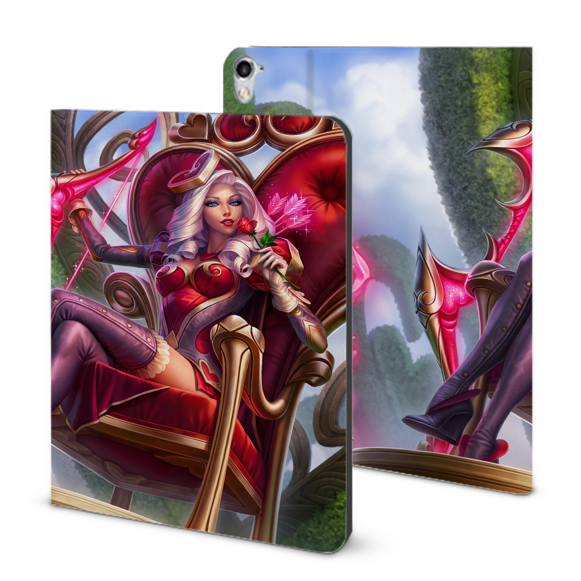 （画像用） リーグ・オブ・レジェンド League of Legends LOL IPad ケース ブック型 PUレザー TPU 耐衝撃 軽量 薄型 ペン収納なし 全面保護 IPad 各モデル対応